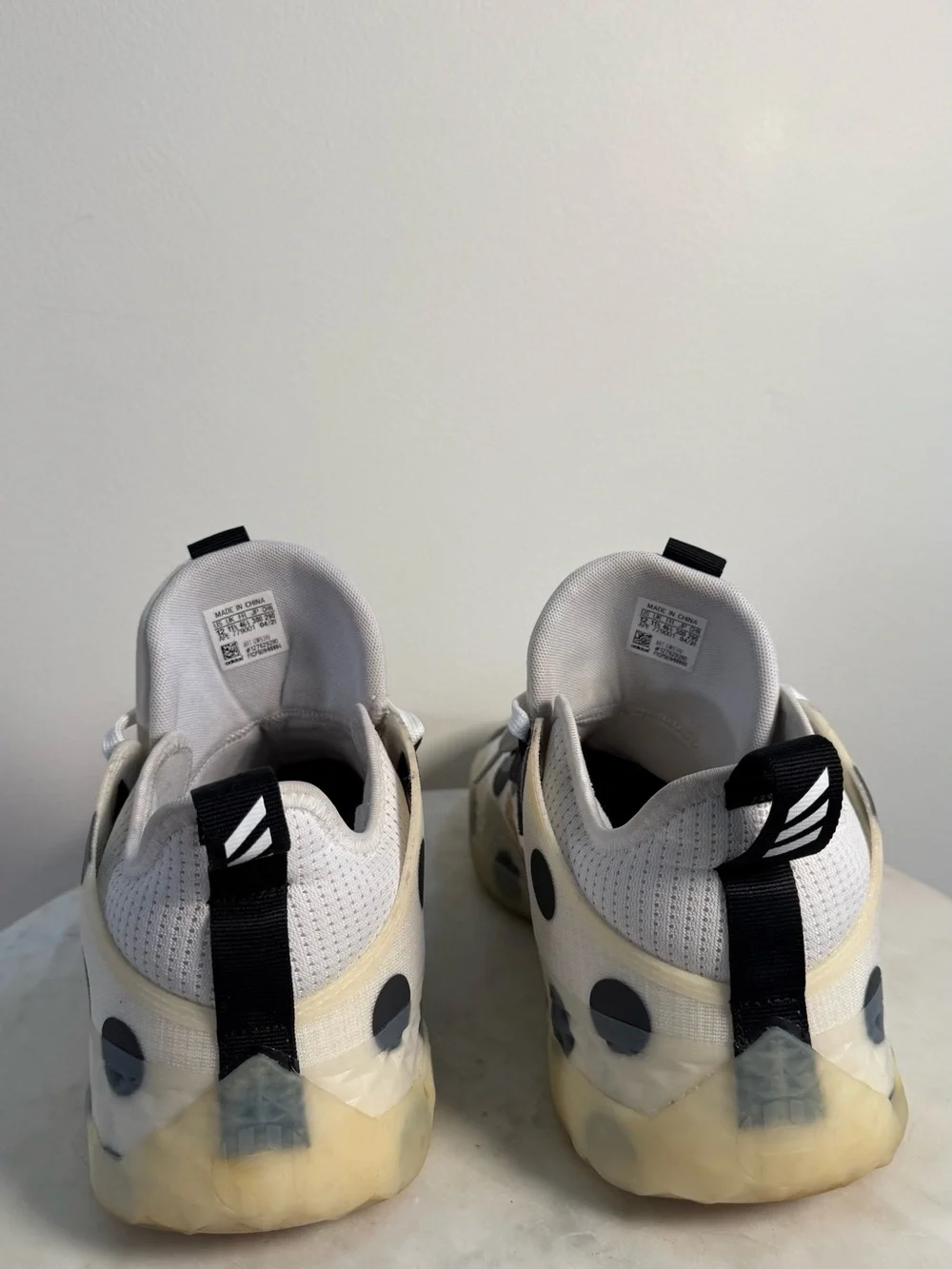 Adidas Harden Vol. 5 Futurenatural Polka Dot Basketball Shoes White Black